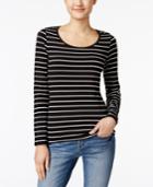 Energie Juniors' Likey Striped Cutout Top