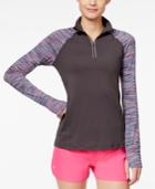 Ideology Printed Quarter-zip Top, Only At Macy's