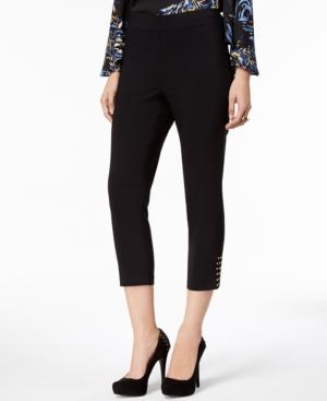 Thalia Sodi Gold-studded Cropped Pants, Created For Macy's