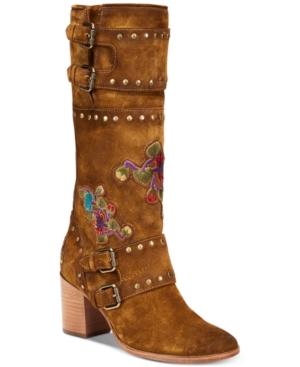 Frye Women's Nova Flower Riding Boots Women's Shoes