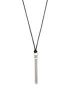 Kenneth Cole New York Silver-tone Tassel Adjustable Pendant Necklace