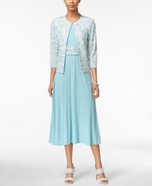 Jessica Howard Empire A-line Dress And Printed Jacket