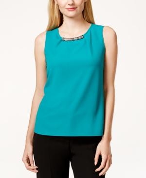 Kasper Embellished Solid Shell
