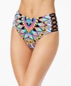 Body Glove Look At Me Retro Printed Strappy Bikini Bottoms Women's Swimsuit