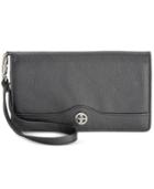 Giani Bernini Softy Mini Zip Flap Leather Wristlet, Only At Macy's