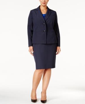Le Suit Plus Size Two-button Skirt Suit