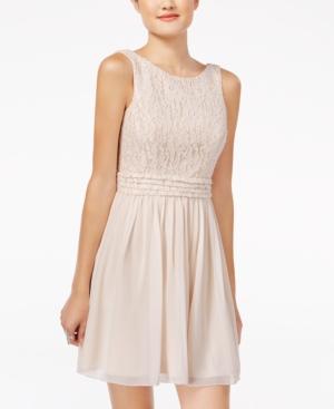 Speechless Juniors' Glitter Lace Party Dress A Macy's Exclusive