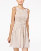 Speechless Juniors' Glitter Lace Party Dress A Macy's Exclusive