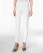 Charter Club Tummy-control Skinny Ankle Jeans, White Wash