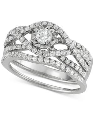 Diamond Weave Bridal Set (1-1/7 Ct. T.w.) In 14k White Gold