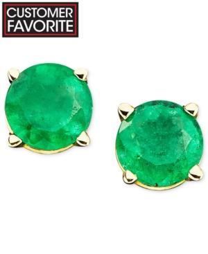 Emerald Stud Earrings In 14k Gold (1 Ct. T.w.)