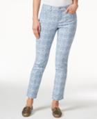 Charter Club Skinny Ankle Jeans, Chambray Brocade Print