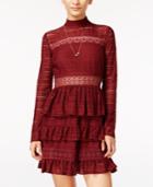 In Awe Of You By Awesomeness Tv Juniors' Tiered Lace Dress