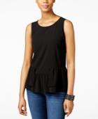 Inc International Concepts Layered Peplum Tank Top, Only At Macy's