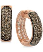 Le Vian Chocolatier Diamond In & Out Hoop Earrings (9/10 Ct. T.w.) In 14k Rose Gold