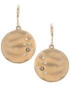 Kenneth Cole New York Earrings, Gold-tone Crystal Circle Drop