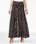 American Rag Juniors' Mixed-print Maxi Skirt, Only At Macy's