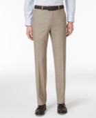 Alfani Men's Slim-fit Traveler Light Brown Neat Pants, Only At Macy's