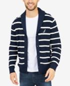 Nautica Men's Stripe Shawl-collar Cardigan