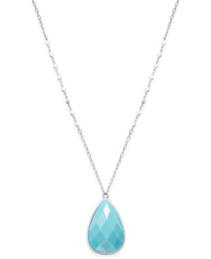 Charter Club Reversible Teardrop Pendant Necklace, Created For Macy's
