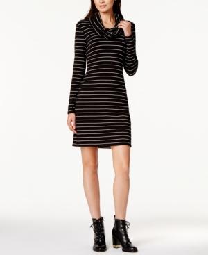 Maison Jules Striped Cowl-neck Dress, Created For Macy's