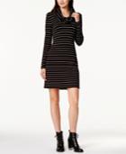 Maison Jules Striped Cowl-neck Dress, Created For Macy's