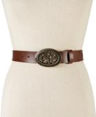 Inc International Concepts Rose Plaque Pant Belt, Created For Macy's