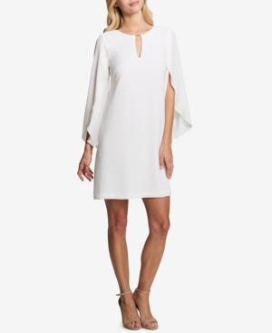 Kensie Flutter-sleeve Crepe Georgette Dress