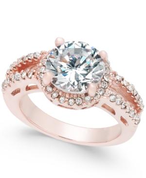 Charter Club Rose Gold-tone Crystal Ring, Created For Macy's