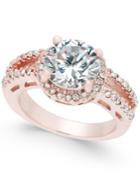 Charter Club Rose Gold-tone Crystal Ring, Created For Macy's