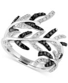 Caviar By Effy Black Diamond Vine Ring (5/8 Ct. T.w.) In 14k White Gold