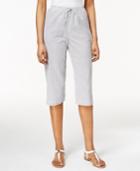 Karen Scott Seersucker Capri Pants, Only At Macy's