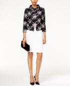 Tahari Asl Lace Jacket Skirt Suit