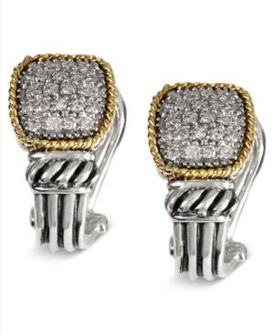 Balissima Effy Diamond Diamond Rectangle (1/3 Ct. T.w.) In 18k Gold And Sterling Silver