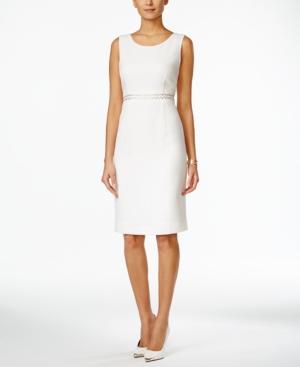 Kasper Studded Sheath Dress