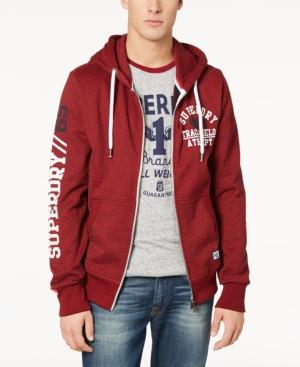 Superdry Men's Trackster Logo-print Full-zip Hoodie