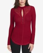 William Rast Helena Mock Neck Top