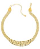 2028 Gold-tone Twisted Multi-chain Strand Necklace, A Macy's Exclusive Style