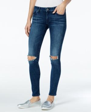 Dl 1961 Emma Barbwire Wash Ripped Skinny Jeans