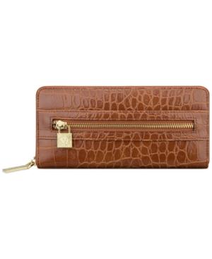 Anne Klein Alligator Alley Zip Around Wallet