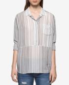 Calvin Klein Jeans Striped Roll-tab Top