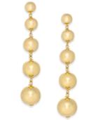Kate Spade New York 14k Gold Plated Graduated Ball Linear Drop Earrings