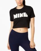 Nike Cotton Cropped Logo T-shirt