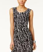 Jm Collection Jacquard Sleeveless Top, Only At Macy's