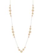24 Polished Bead Statement Necklace In 14k Gold