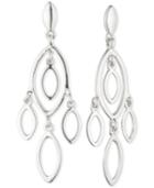 Anne Klein Openwork Navette Chandelier Earrings