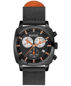 Versus By Versace Men's Riverdale Black Canvas Strap Watch 40mm Soi020015