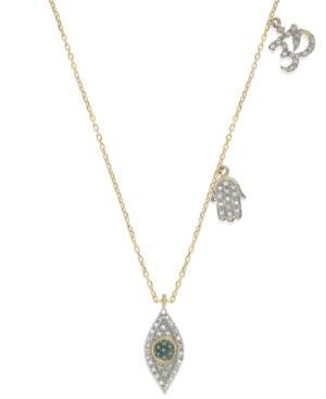 Yellora Diamond Necklace, Yellora Diamond Evil Eye Drop Pendant (1/4 Ct. T.w.)