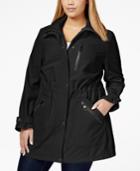 Calvin Klein Plus Size Water-resistant Hooded Anorak Jacket
