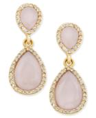 Inc International Concepts Gold-tone Mauve Stone And Pave Teardrop Drop Earrings, Only At Macy's